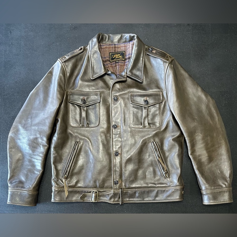 Men's Olive P37
Leather Jacket